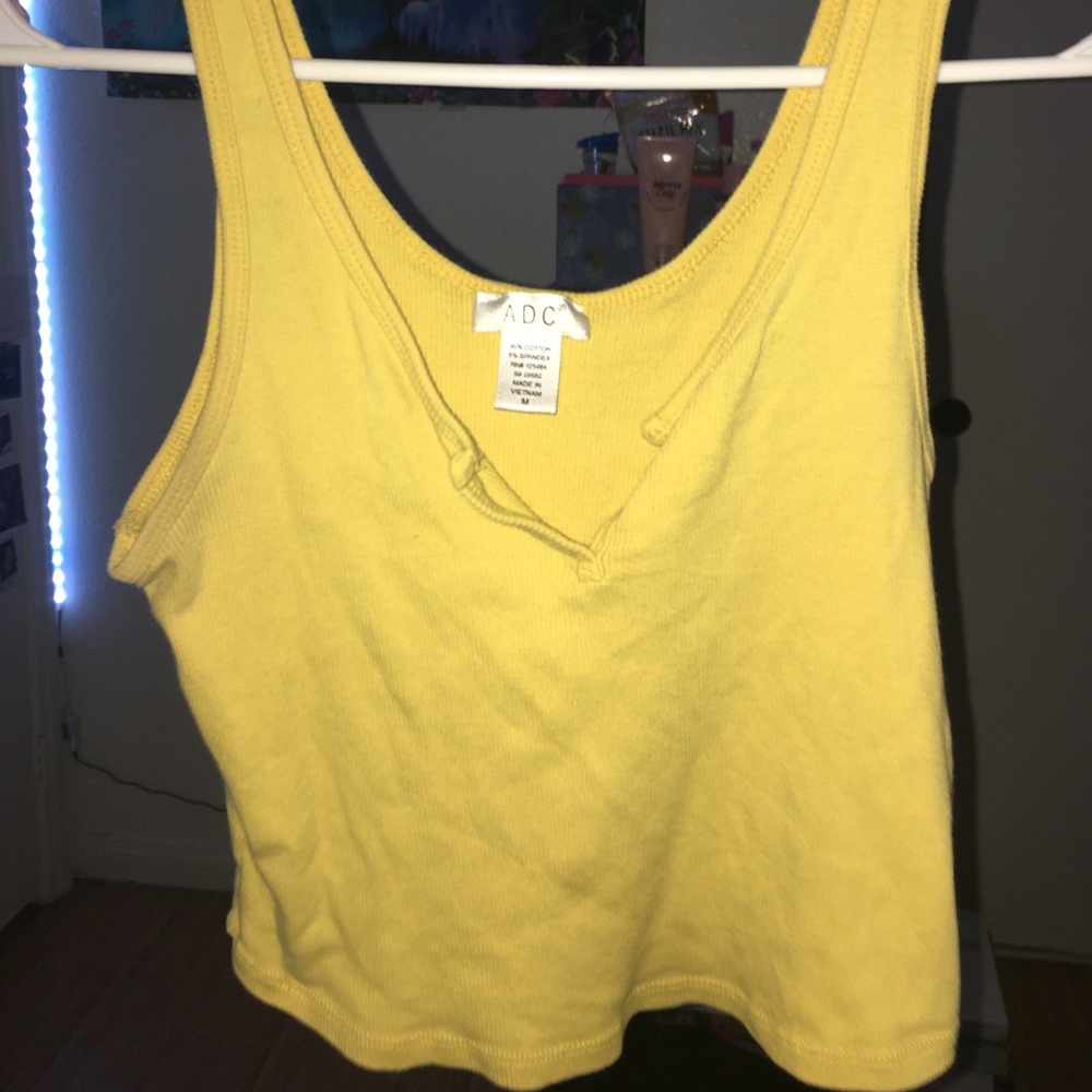 Yellow small tank top